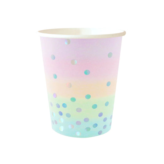 IRIDESCENT PASTEL CUP - PACK OF 10