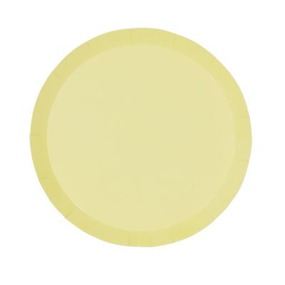Five Star P10 23cm (9") Paper Dinner Plate Classic Pastel Yellow